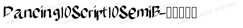 Dancing Script SemiB字体转换